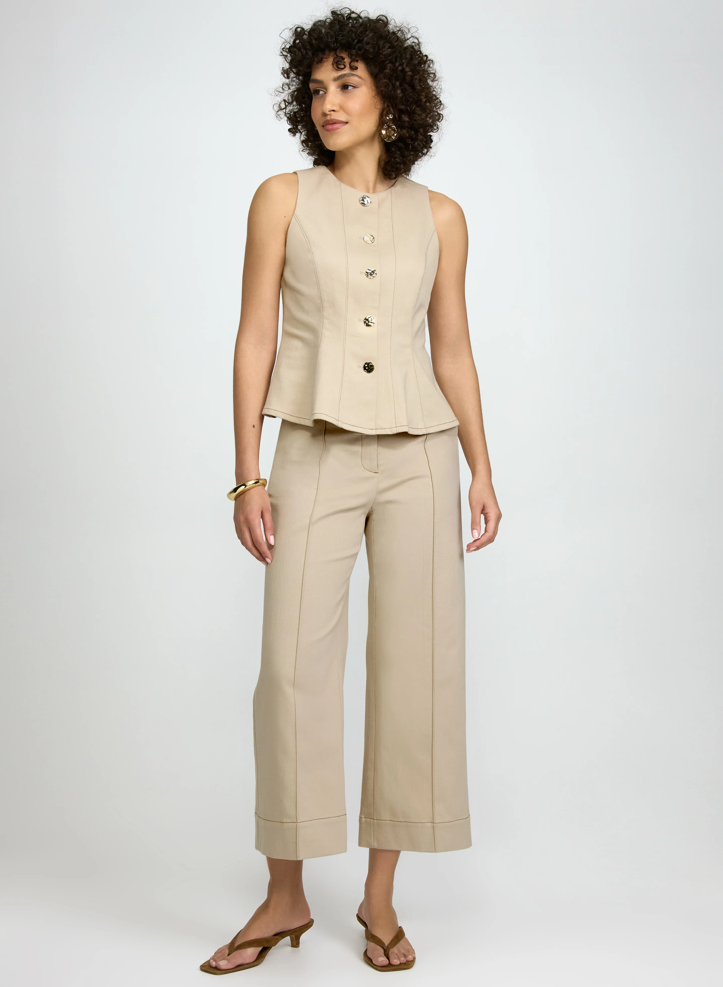 Denim Button-Down Vest - Image 8