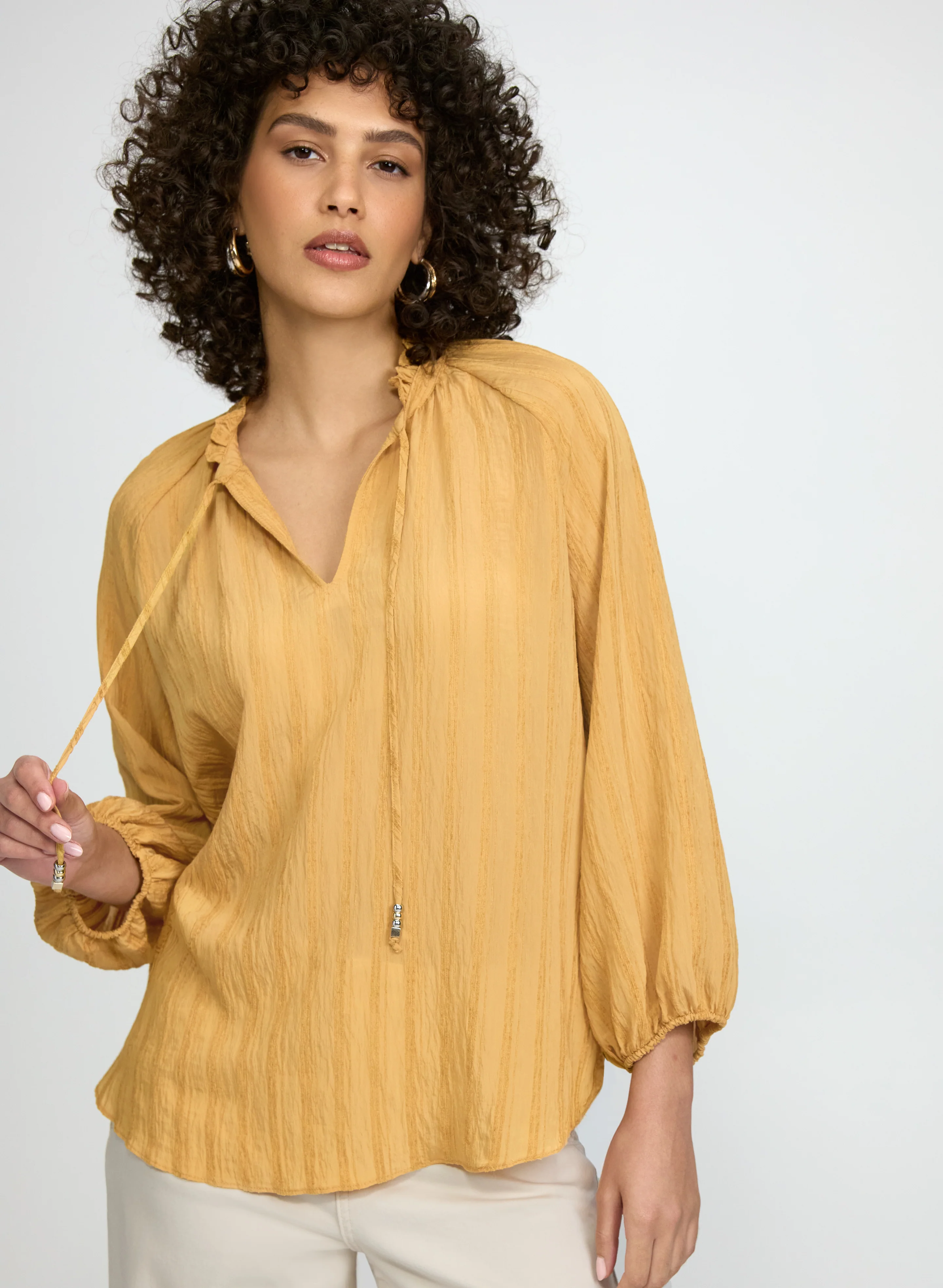 Frilled Collar Blouse - Image 3