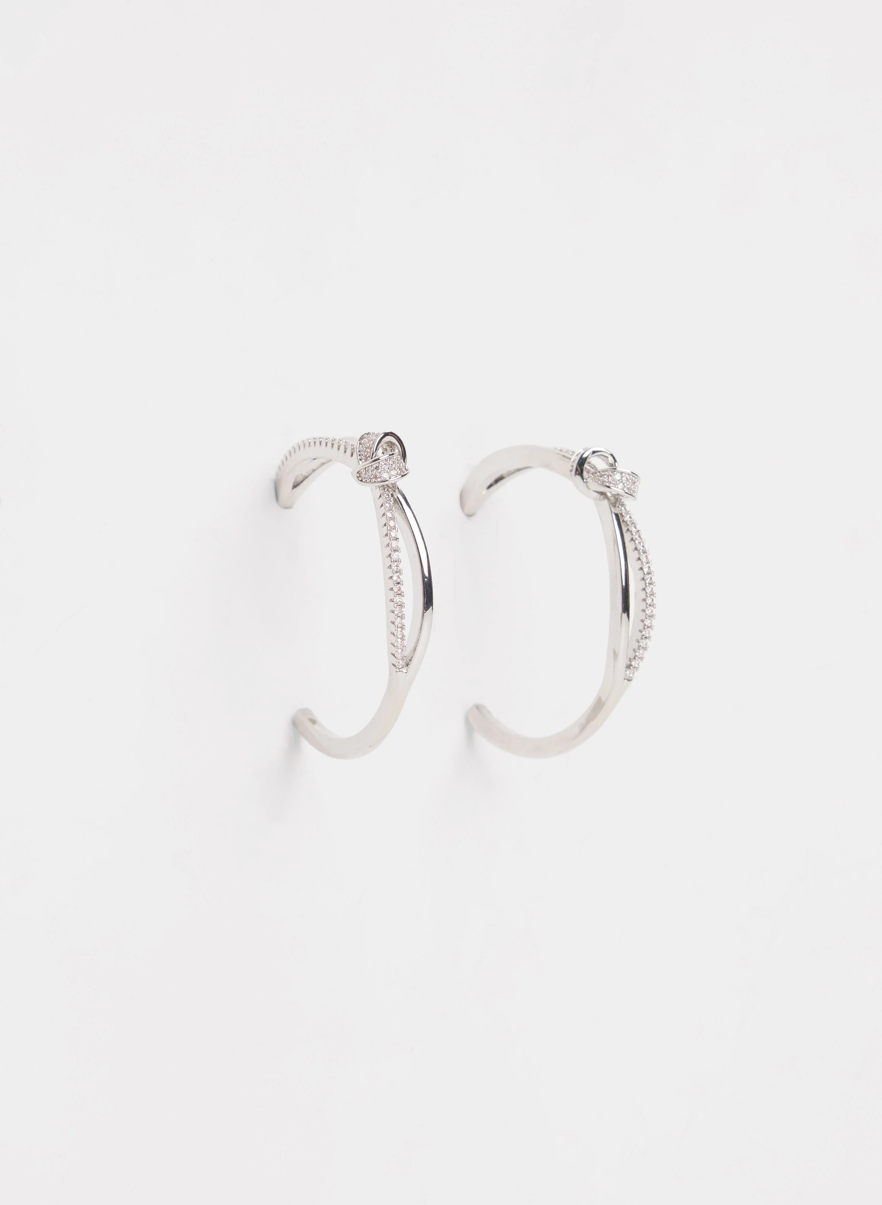 Knot Detail Hoop Earrings