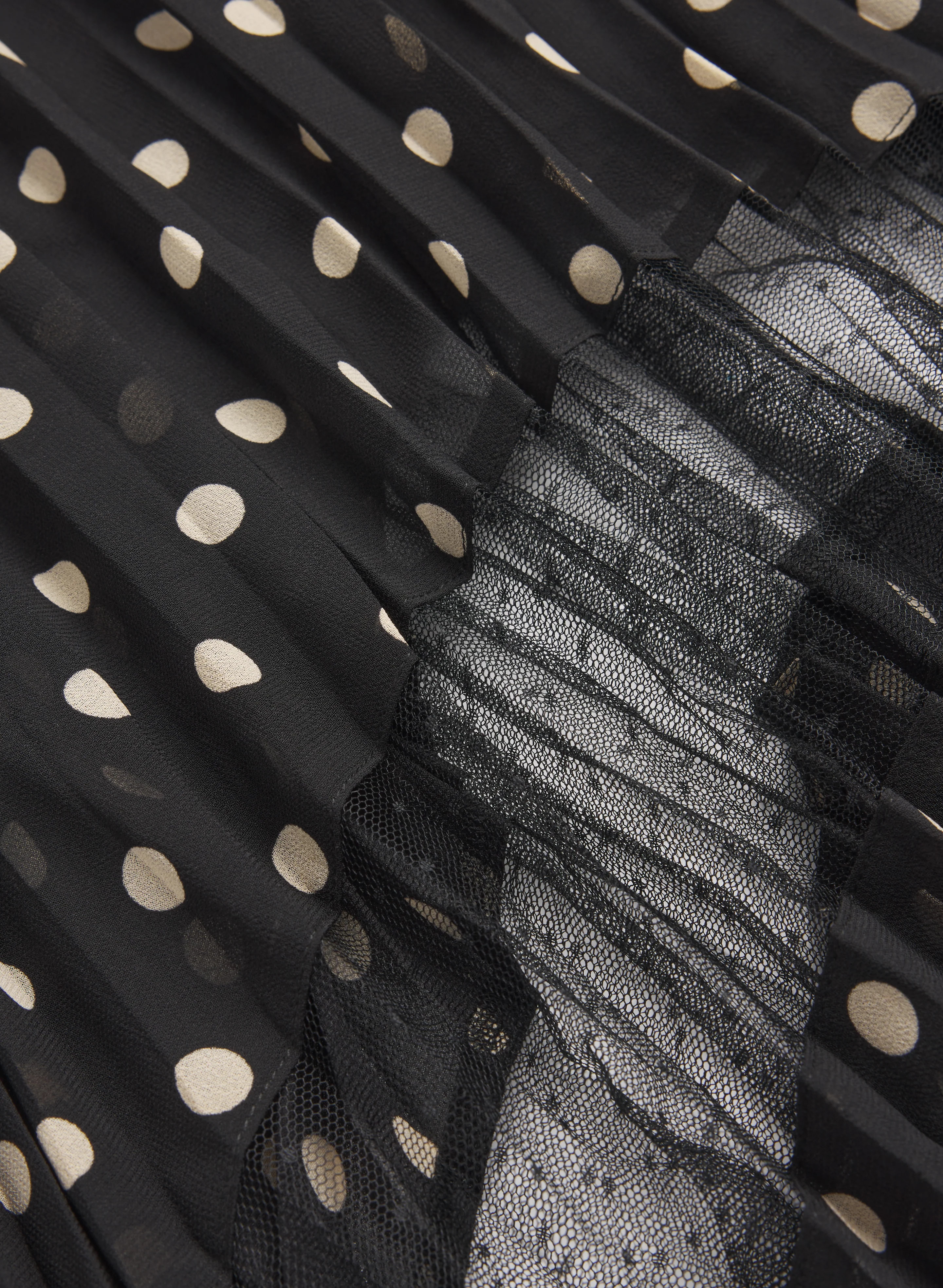 Polka Dot Chiffon Dress - Image 6