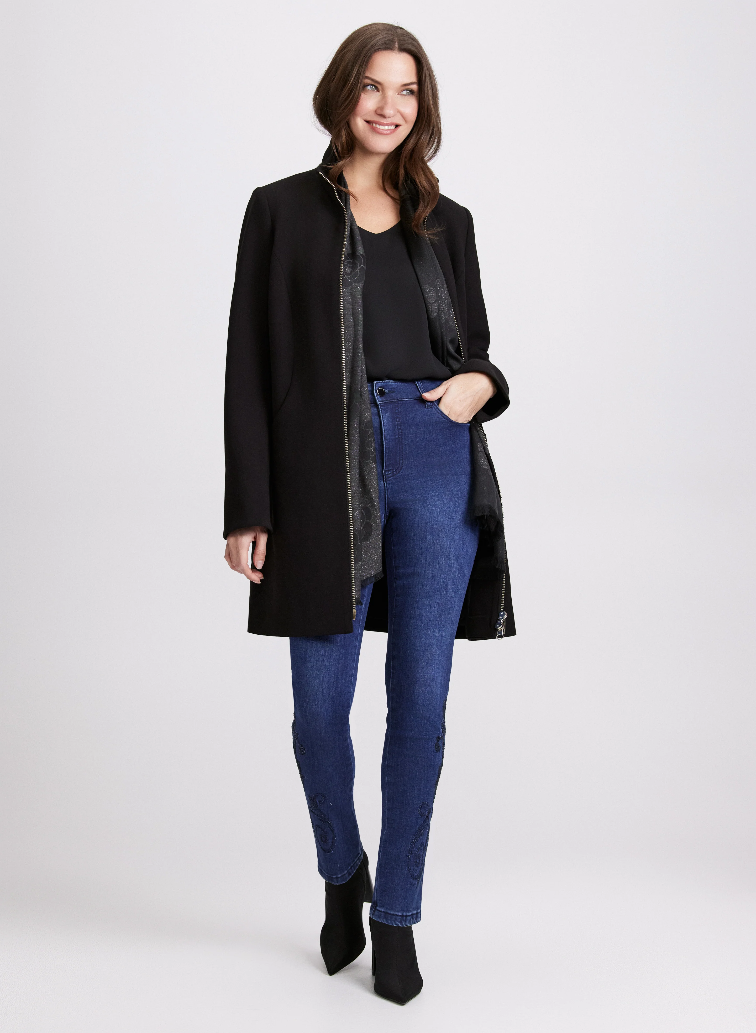 Stand Collar Coat - Image 2