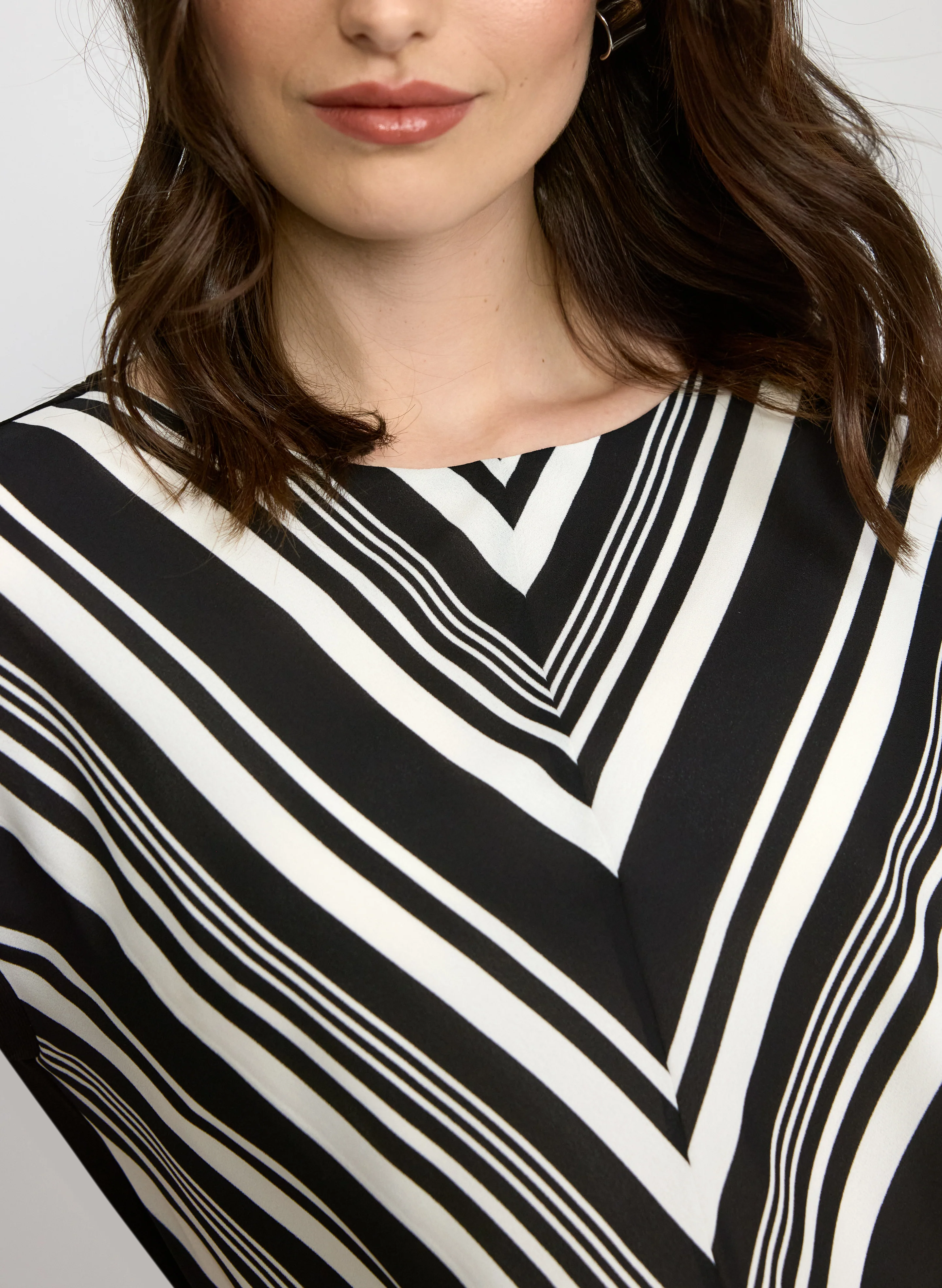 Striped Cap Sleeve Top - Image 2