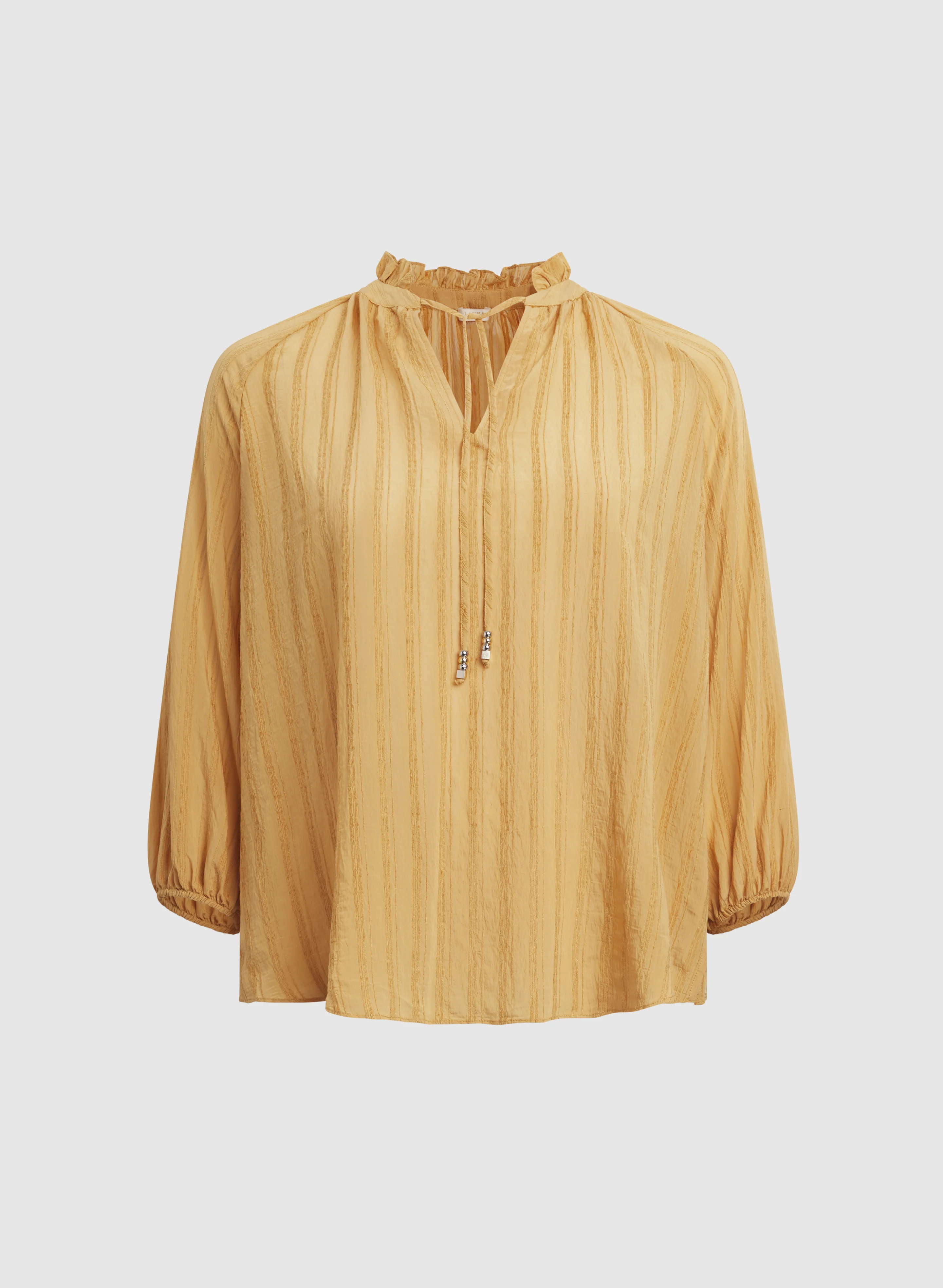 Textured 3/4 Sleeve Blouse - Image 7
